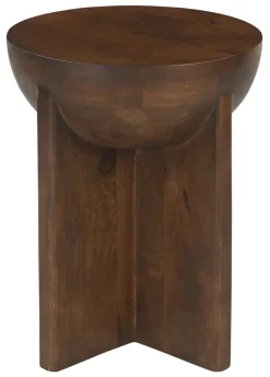 Artistiq Living Ronde Bijzettafel Sharenna Mangohout, 40cm* Ronde Bijzettafel