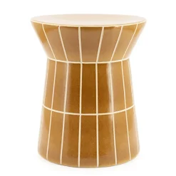 By-Boo Ronde Bijzettafel TileTastic Aardewerk, 38cm* Ronde Bijzettafel