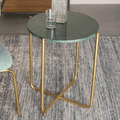 ZILT Ronde Bijzettafel Valdemar Marmer, 45cm* Ronde Bijzettafel