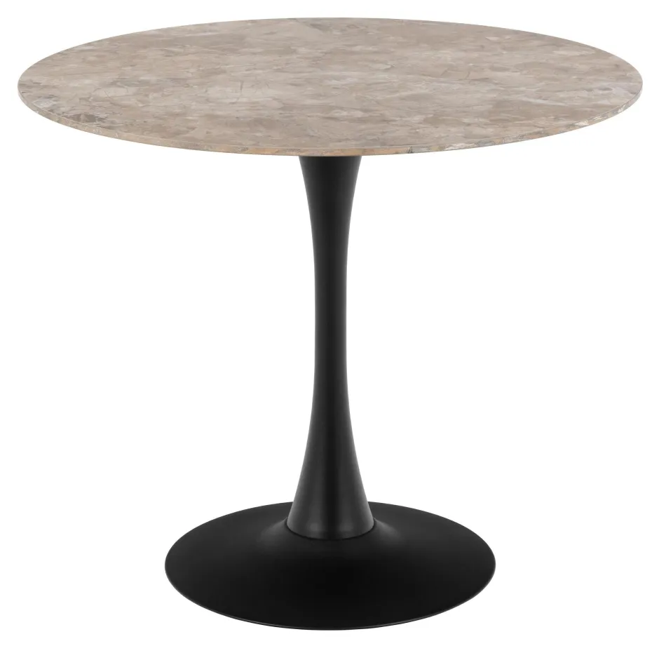 Bendt Ronde Bistrotafel Tempest Keramiek met marmerlook, 90cm* Bistrotafels