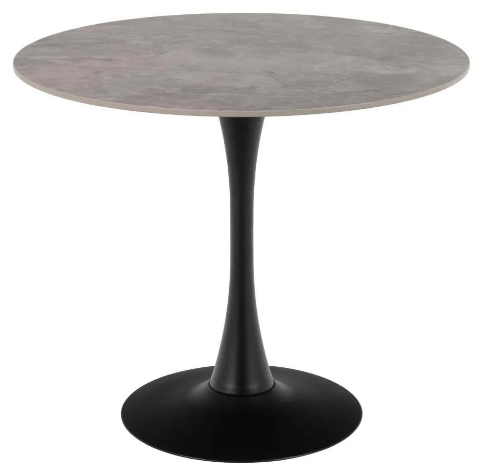 Bendt Ronde Bistrotafel Tempest Keramiek met marmerlook, 90cm* Bistrotafels