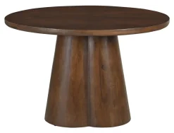 Artistiq Living Ronde Eettafel Effrey Mangohout, 120cm* Ronde Eettafel