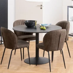 Bendt Ronde Eettafel Ivana Marmerprint, Ø110cm, kleur* Marmeren Eettafel|Ronde Eettafel