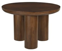 Artistiq Living Ronde Eettafel Leighanna Mangohout, 120cm* Ronde Eettafel