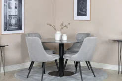 Nohr Ronde Eettafel Lenton Marmer, 106cm* Marmeren Eettafel|Rechte Eettafel