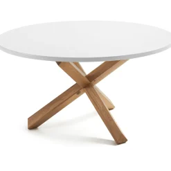 Kave Home Ronde Eettafel Lotus kleur Wit/Eiken* Ronde Eettafel