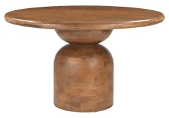 Artistiq Living Ronde Eettafel Naveen Mangohout, 130cm* Ronde Eettafel