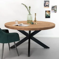 Sohome Ronde Eettafel Yannick Mango met metaal* Ronde Eettafel