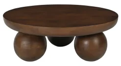 Artistiq Living Ronde Salontafel Ambur Mangohout, 90cm* Ronde Salontafel