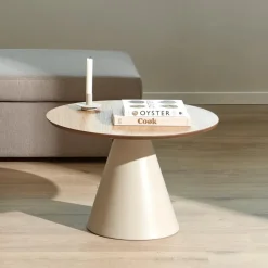 Bendt Ronde Salontafel Anemone Eiken, kleur Grijs* Ronde Salontafel