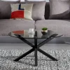Kave Home Ronde Salontafel Argo Ø82cm* Glazen Salontafel|Ronde Salontafel