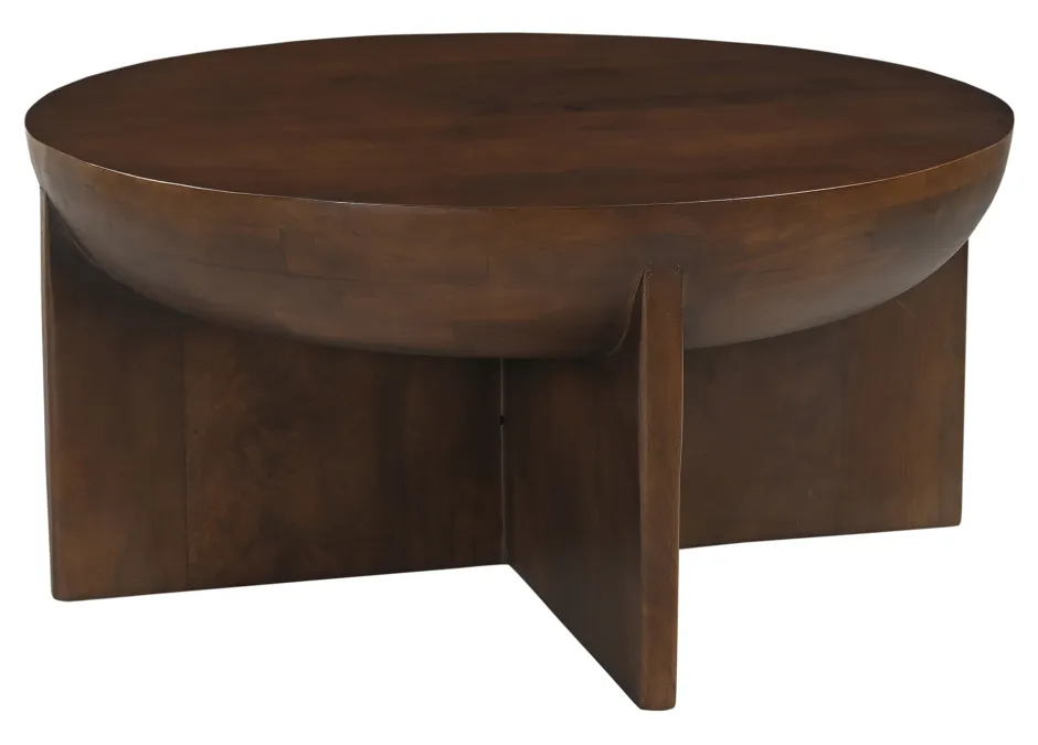 Artistiq Living Ronde Salontafel Makesha Mangohout, 90cm* Ronde Salontafel