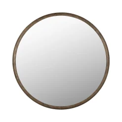 Dutchbone Ronde Spiegel Gale Rubberhout, 80cm* Ronde Spiegels