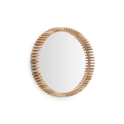 Kave Home Ronde Spiegel Polke hout* Ronde Spiegels