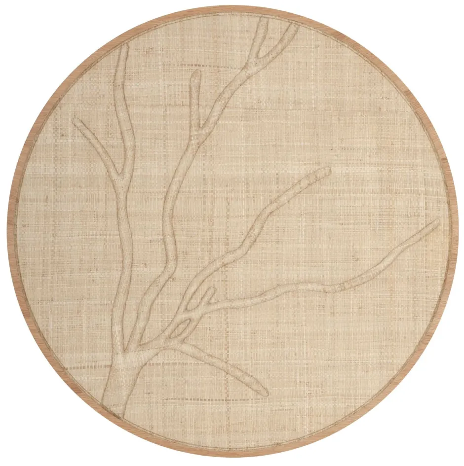 MUST Living Rond Wandpaneel Jungle Palmblad, 85cm* Wandpanelen