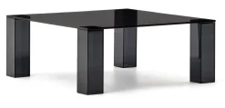 Kave Home Salontafel Adularia Glas, kleur* Vierkante Salontafel|Glazen Salontafel