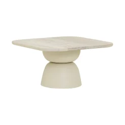 Tower Living Salontafel Barza Mangohout, 80 x 80cm* Vierkante Salontafel