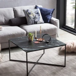 Artistiq Living Salontafel Chloè Marmerlook, 80cm* Vierkante Salontafel