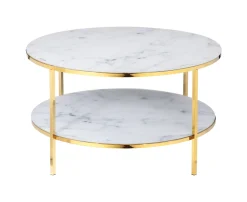 Artistiq Living Salontafel Daisy Marmerlook, 80cm* Ronde Salontafel