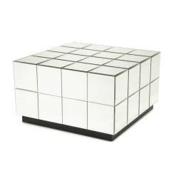 By-Boo Salontafel Flectron Glas, 60 x 60cm* Vierkante Salontafel|Glazen Salontafel