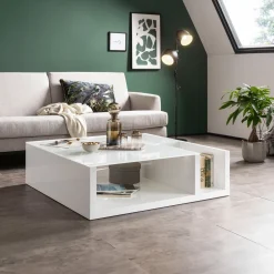 Artistiq Living Salontafel Keyetta 100 x 100cm* Vierkante Salontafel|Glazen Salontafel