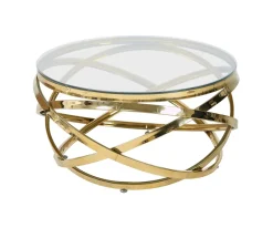 Artistiq Living Salontafel Mischa 80cm* Glazen Salontafel|Ronde Salontafel