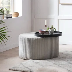 Artistiq Living Salontafel Osvaldo Met dienblad, Ø70cm* Ronde Salontafel