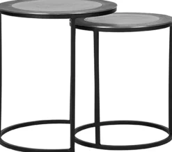 LABEL51 Salontafel Pair Set van 2 stuks* Bijzettafels Set|Ronde Bijzettafel