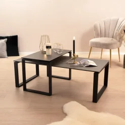 Sohome Salontafel Parker Set van 2 stuks, Keramiek, kleur* Salontafel Set|Glazen Salontafel