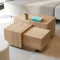 Eleonora Salontafel Quinten Eiken, kleur* Vierkante Salontafel