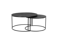 Light & Living Salontafel Rengo Set van 2 stuks* Salontafel Set|Ronde Salontafel