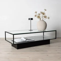 Nohr Salontafel Sheema Glas, 130 x 60cm* Glazen Salontafel