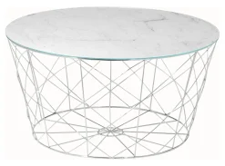 Artistiq Living Salontafel Steve Marmerlook, 80cm* Ronde Salontafel