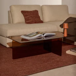 Kave Home Salontafel Zaren glas, 120 x 60cm* Glazen Salontafel