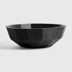 Ethnicraft Schaal Striped Mahoniehout, 40cm* Keukengerei