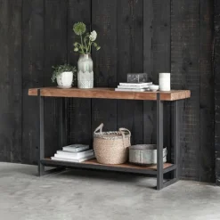 DTP Home Sidetable Beam Teakhout, 140cm, kleur* Sidetables