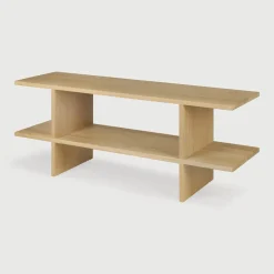 Ethnicraft Sidetable Kabuki Geolied Eikenhout, 103cm, kleur* Sidetables