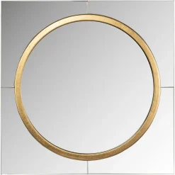 Richmond Interiors Spiegel Briana 51 x 51cm* Gouden Spiegels|Ronde Spiegels