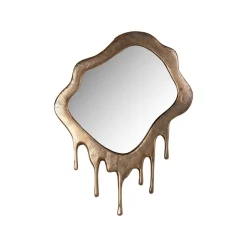 Richmond Interiors Spiegel Drops 74 x 56cm, kleur Brushed Gold* Gouden Spiegels