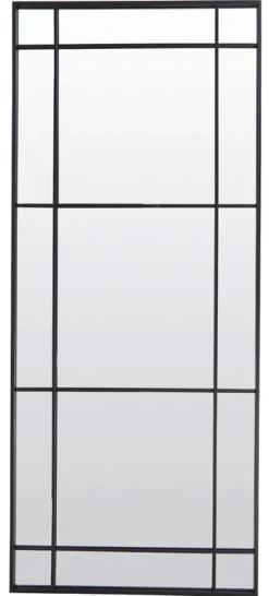 Light & Living Spiegel Rincon 183 x 77cm* Gouden Spiegels|Zwarte Spiegels