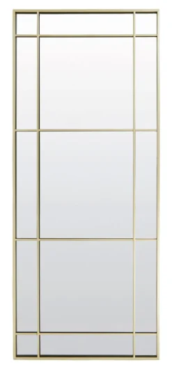Light & Living Spiegel Rincon 183 x 77cm* Gouden Spiegels|Zwarte Spiegels