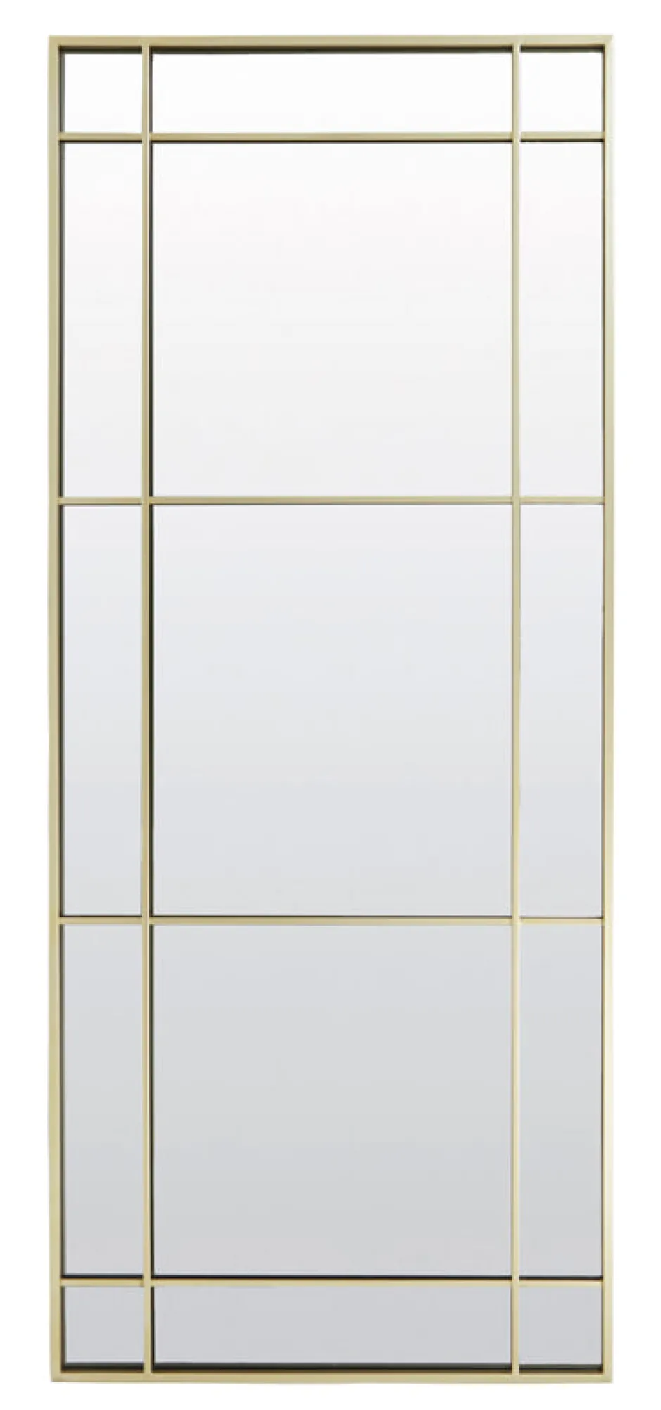 Light & Living Spiegel Rincon 183 x 77cm* Gouden Spiegels|Zwarte Spiegels