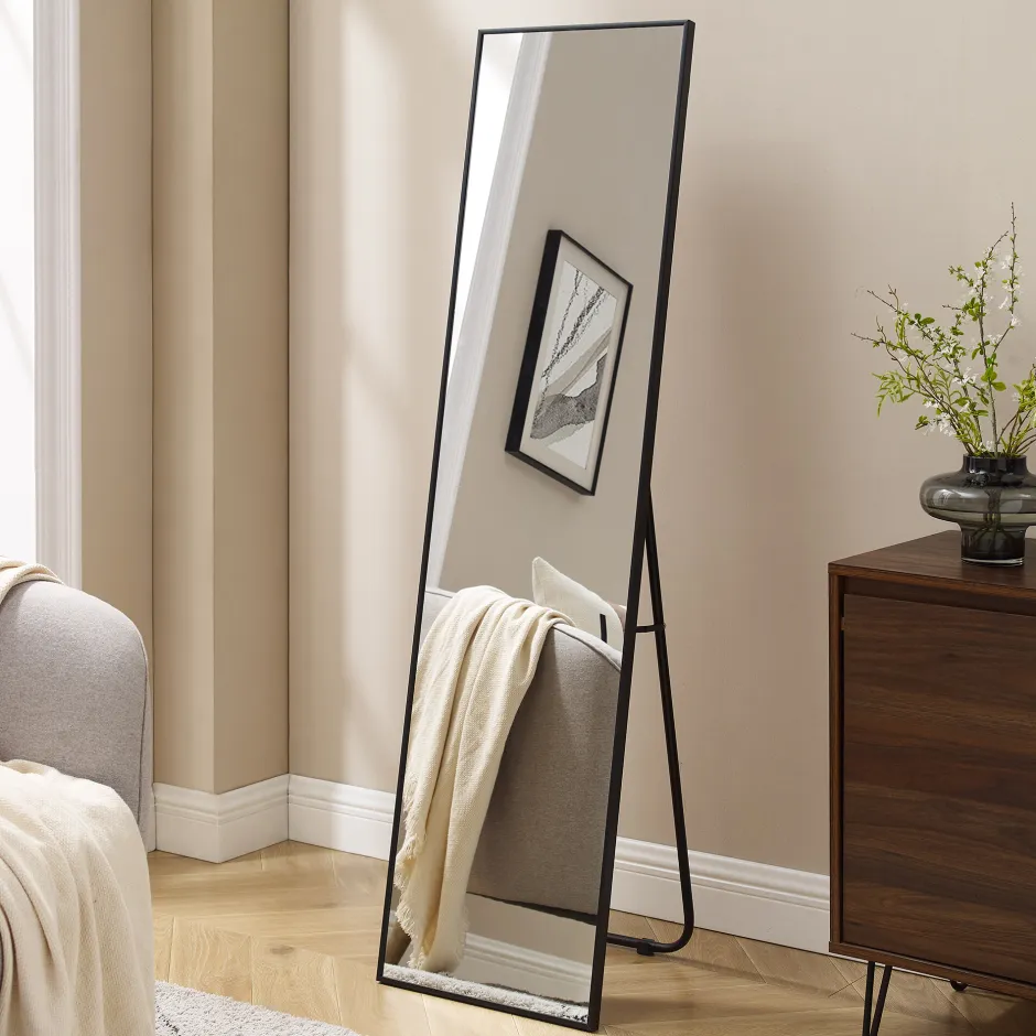 Artistiq Living Staande Spiegel Joselito 150 x 40cm, kleur* Zwarte Spiegels