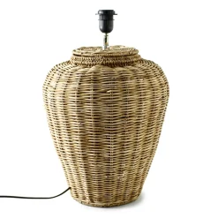 Rivièra Maison Tafellamp Grand Lobby Rotan, 39cm (excl. kap)* Tafellampen