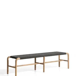 Kave Home Tuinbank Alipa 180cm, Acaciahout en touw* Tuinbanken
