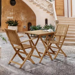 Artistiq Living Tuinset Larissa 2 stoelen + 1 tafel, Acaciahout* Loungesets