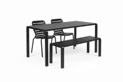 Zuiver Tuinset Vondel Met tuintafel, 2 stoelen en bankje, 168 x 87cm, kleur* Eettafels Voor In Je Tuin