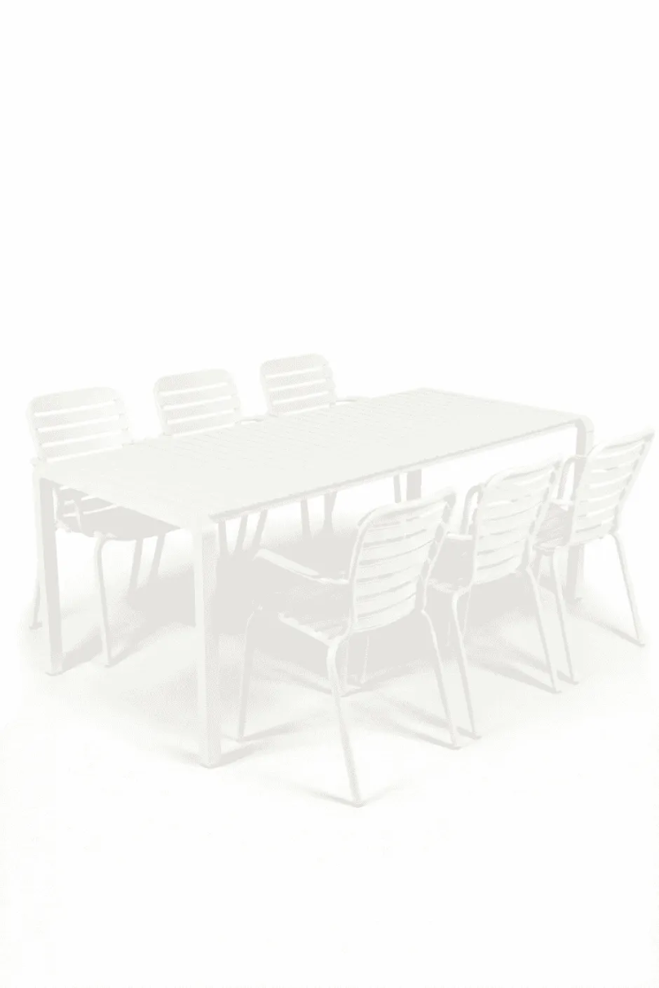 Zuiver Tuinset Vondel Met tuintafel en 6 stoelen met armleuning, 214 x 97cm* Eettafels Voor In Je Tuin