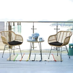 Artistiq Living Tuinsetje Mandela Rotan, 2 stoelen + 1 bijzettafel* Loungesets