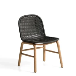 Kave Home Tuinstoel Alipa Acaciahout en touw* Terrasstoelen